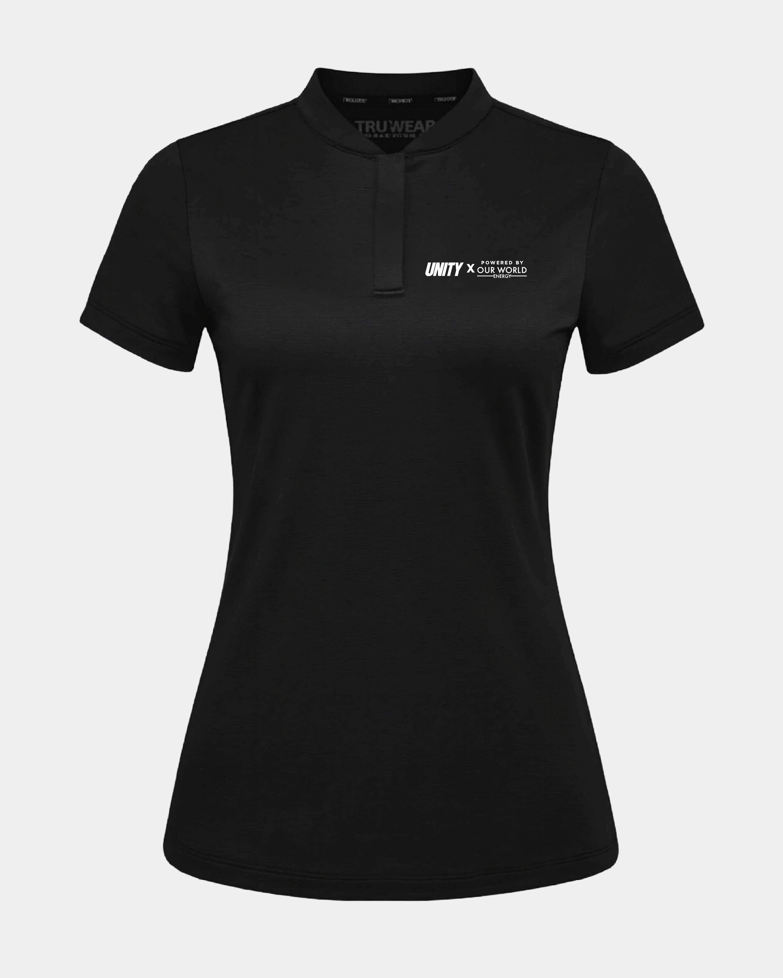Women's Unity Black Onboarding Polo
